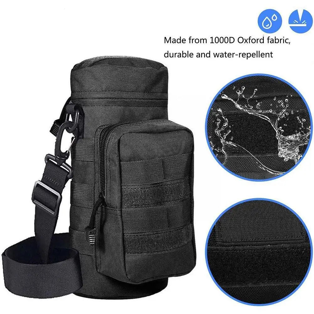 Tactical MOLLE Water Bottle Holder with Strap by HitMyNeed