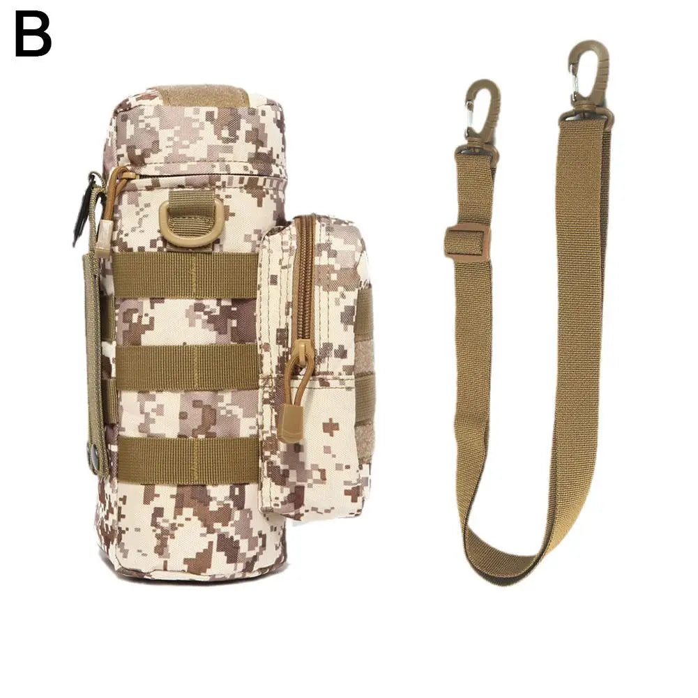 Tactical MOLLE Water Bottle Holder with Strap b by HitMyNeed