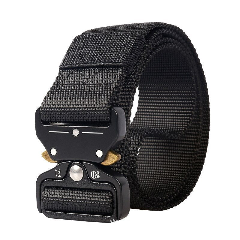 Tactical Nylon Canvas Belt with Snake Eye Buckle style-2 by HitMyNeed