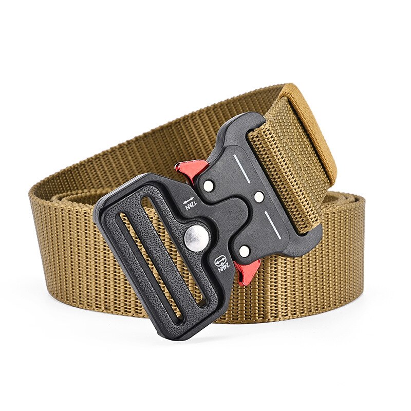 Tactical Nylon Canvas Belt with Snake Eye Buckle style-4 by HitMyNeed