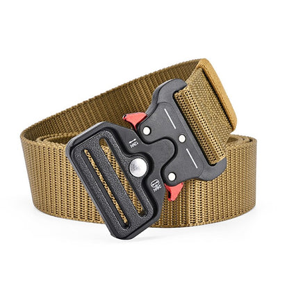 Tactical Nylon Canvas Belt with Snake Eye Buckle style-4 by HitMyNeed