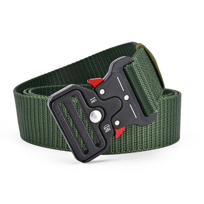Tactical Nylon Canvas Belt with Snake Eye Buckle style-6 by HitMyNeed