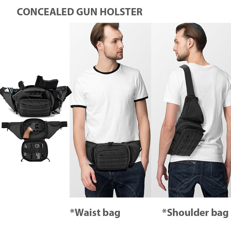 Tactical Nylon Waist Pack for Hiking & Airsoft by HitMyNeed