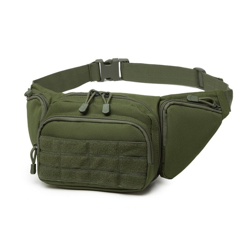 Tactical Nylon Waist Pack for Hiking & Airsoft green by HitMyNeed