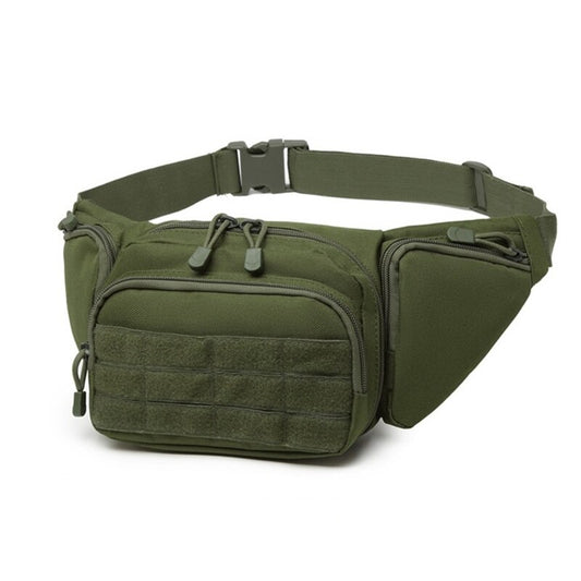 Tactical Nylon Waist Pack for Hiking & Airsoft green by HitMyNeed