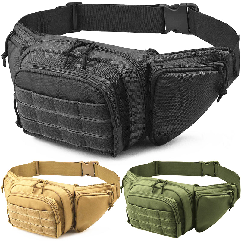 Tactical Nylon Waist Pack with Phone & Gear Pockets by HitMyNeed