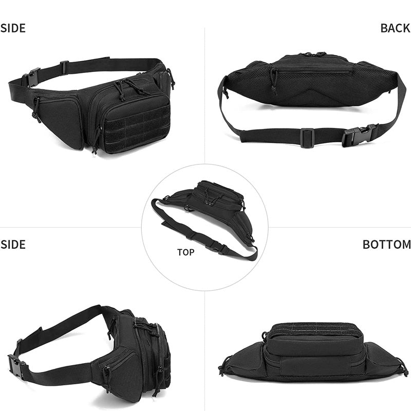 Tactical Nylon Waist Pack with Phone & Gear Pockets by HitMyNeed