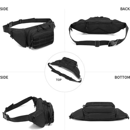 Tactical Nylon Waist Pack with Phone & Gear Pockets by HitMyNeed