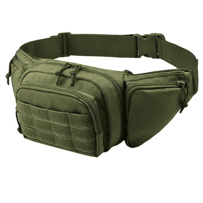Tactical Nylon Waist Pack with Phone & Gear Pockets green by HitMyNeed