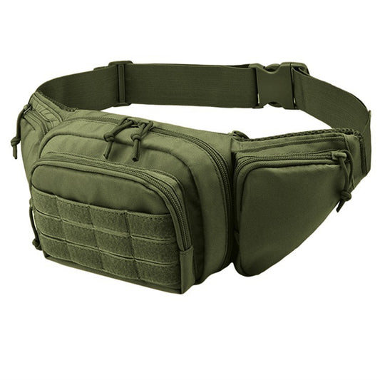 Tactical Nylon Waist Pack with Phone & Gear Pockets green by HitMyNeed