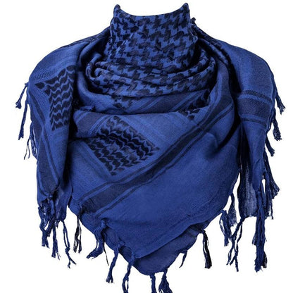 Tactical Shemagh Military Scarf 110 x 110 cm Cotton blue by HitMyNeed
