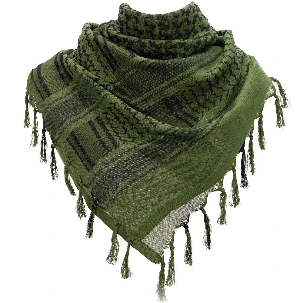 Tactical Shemagh Military Scarf 110 x 110 cm Cotton green by HitMyNeed