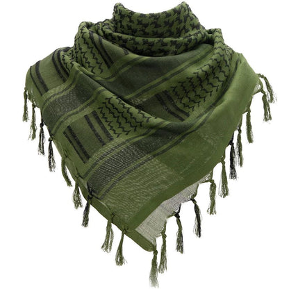 Tactical Shemagh Military Scarf 110 x 110 cm Cotton green by HitMyNeed