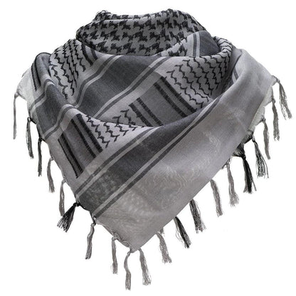Tactical Shemagh Military Scarf 110 x 110 cm Cotton grey by HitMyNeed