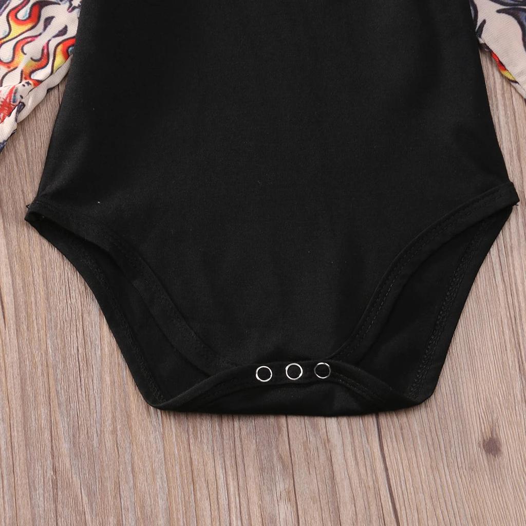 Tattoo Print Patchwork Baby Bodysuit Jumpsuit by HitMyNeed