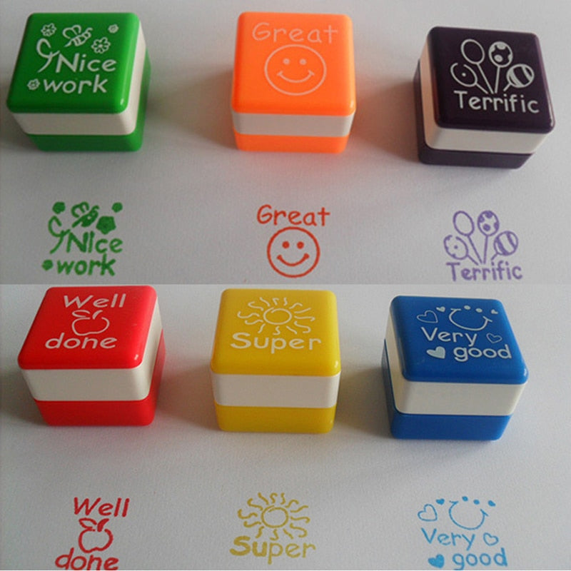 Teacher Feedback Stamps Set of 6 by HitMyNeed