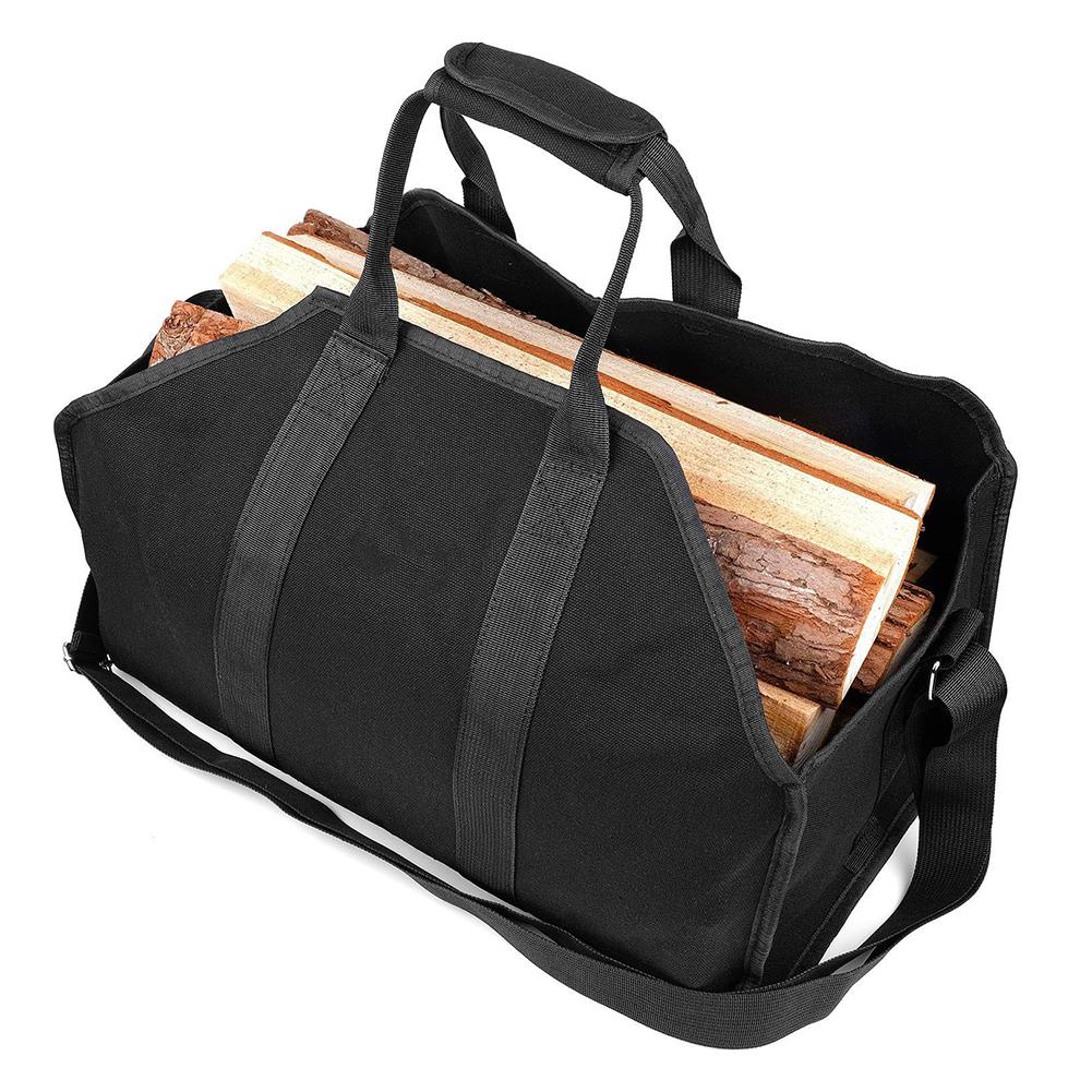 Tear Resistant Firewood Carry Bag with Shoulder Strap by HitMyNeed