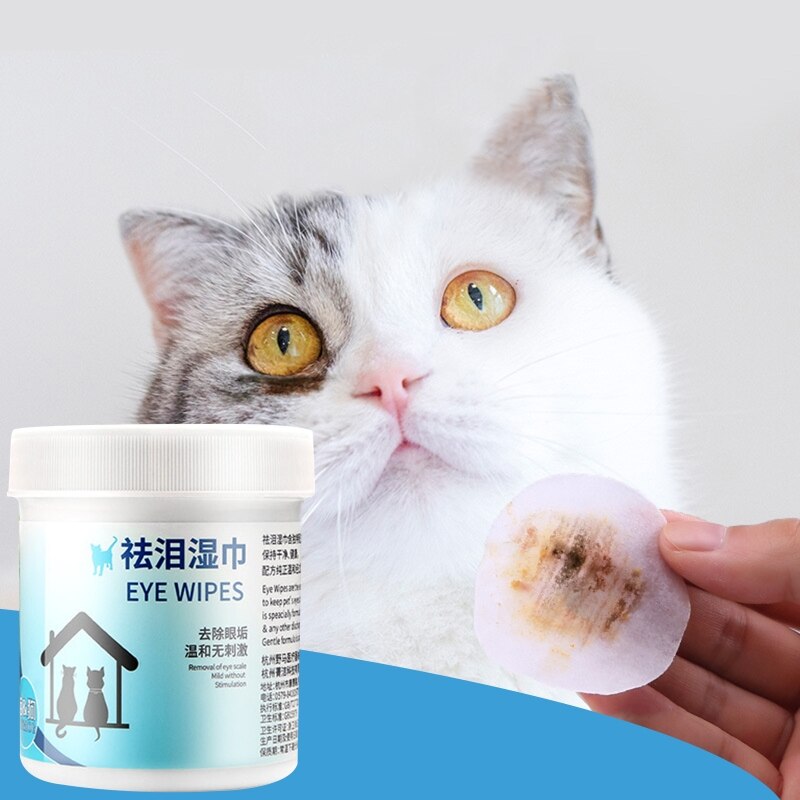 Tear Stain Cat Eye Wipes (100 Count Canister) by HitMyNeed