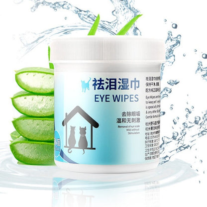 Tear Stain Cat Eye Wipes (100 Count Canister) by HitMyNeed