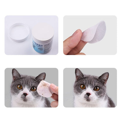 Tear Stain Cat Eye Wipes (100 Count Canister) by HitMyNeed