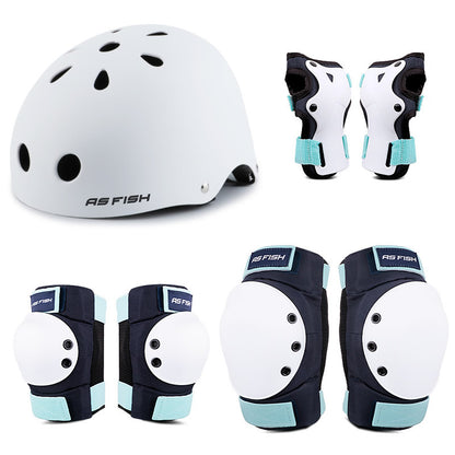 Teen & Adult Helmet with Knee, Elbow & Wrist Pads Set by HitMyNeed