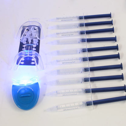 Teeth Whitening Oral Gel Kit with LED Light by HitMyNeed