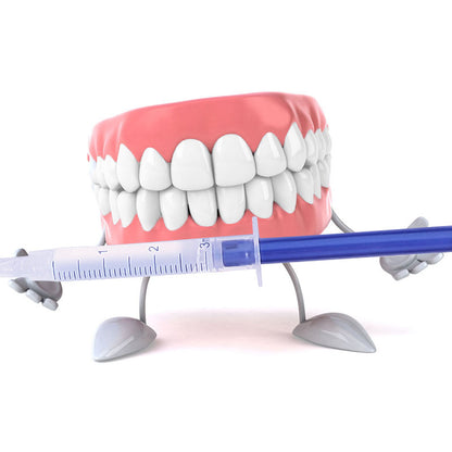 Teeth Whitening Oral Gel Kit with LED Light by HitMyNeed