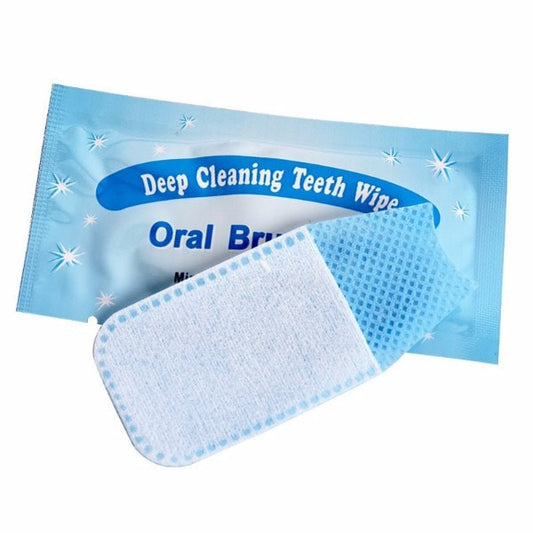 Teeth Wipes for On-the-Go Oral Care (50 pcs) by HitMyNeed