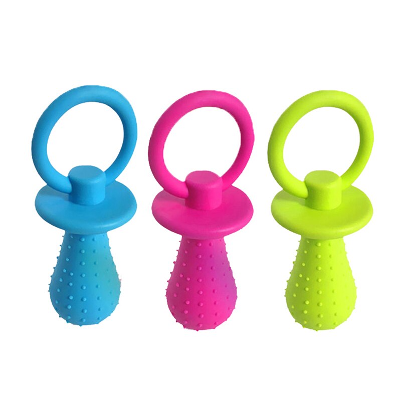 Teething Dog Pacifier Chew Toy with Bell by HitMyNeed