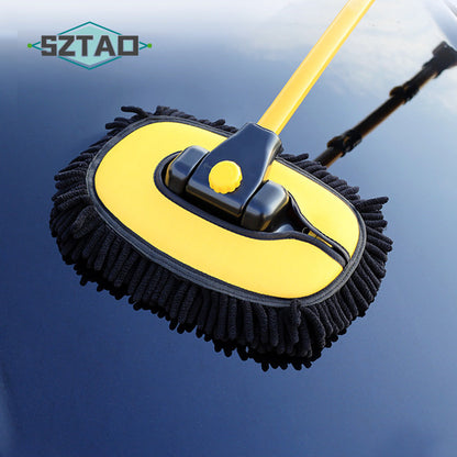 Telescopic Car Wash Brush with Chenille Mop Head by HitMyNeed