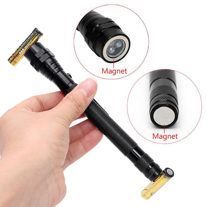 Telescopic Flex-Head LED Flashlight 56.5cm Reach by HitMyNeed