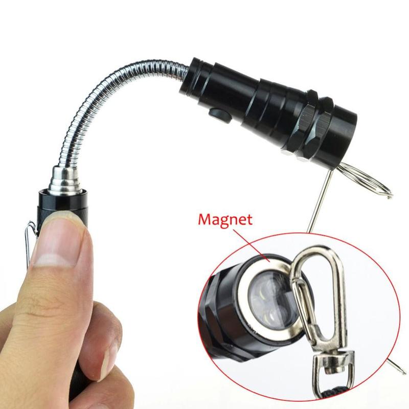 Telescopic Flex-Head LED Flashlight 56.5cm Reach by HitMyNeed