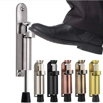 Telescopic Heavy Duty Spring Door Stop with Foot Brake by HitMyNeed