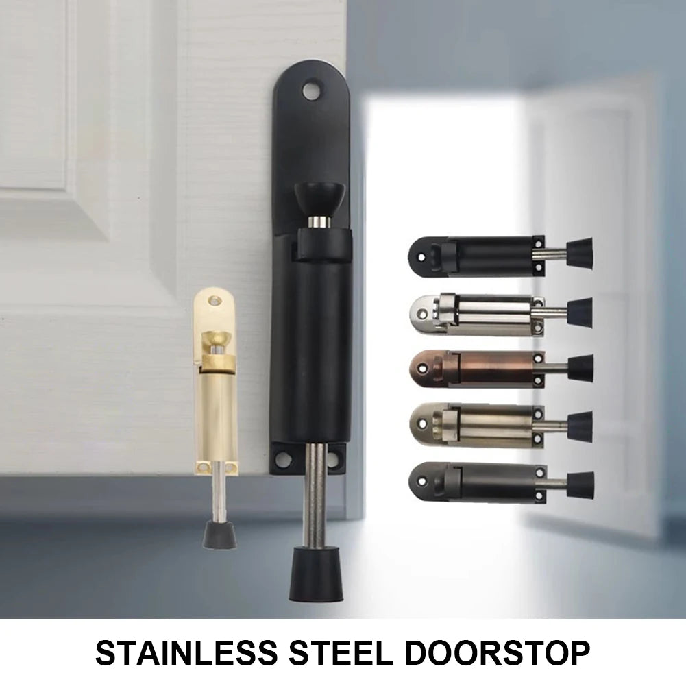 Telescopic Heavy Duty Spring Door Stop with Foot Brake by HitMyNeed