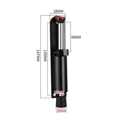 Telescopic Heavy Duty Spring Door Stop with Foot Brake large-black by HitMyNeed