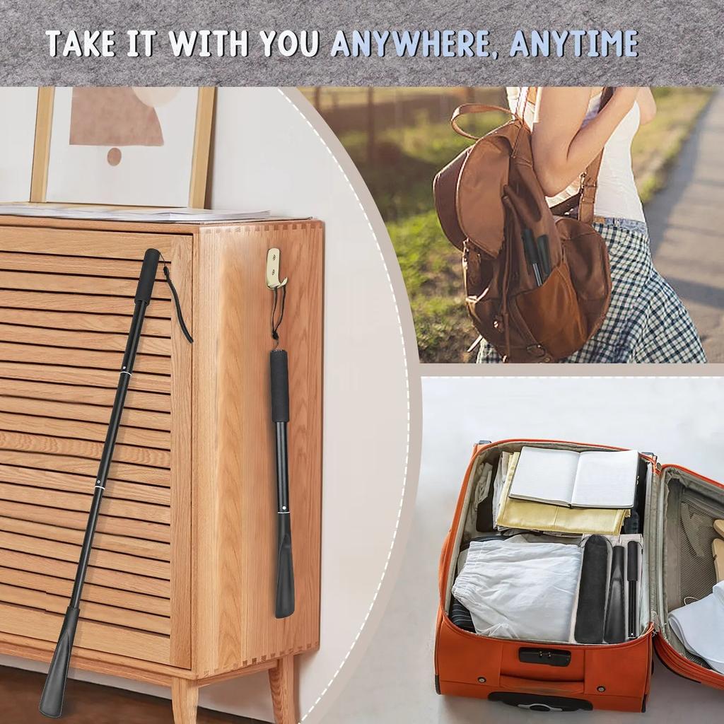 Telescopic Long Handle Flexible Shoe Horn by HitMyNeed