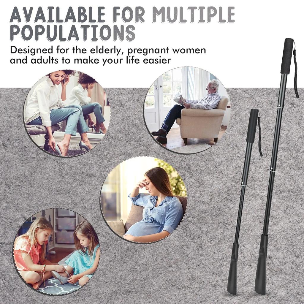 Telescopic Long Handle Flexible Shoe Horn by HitMyNeed