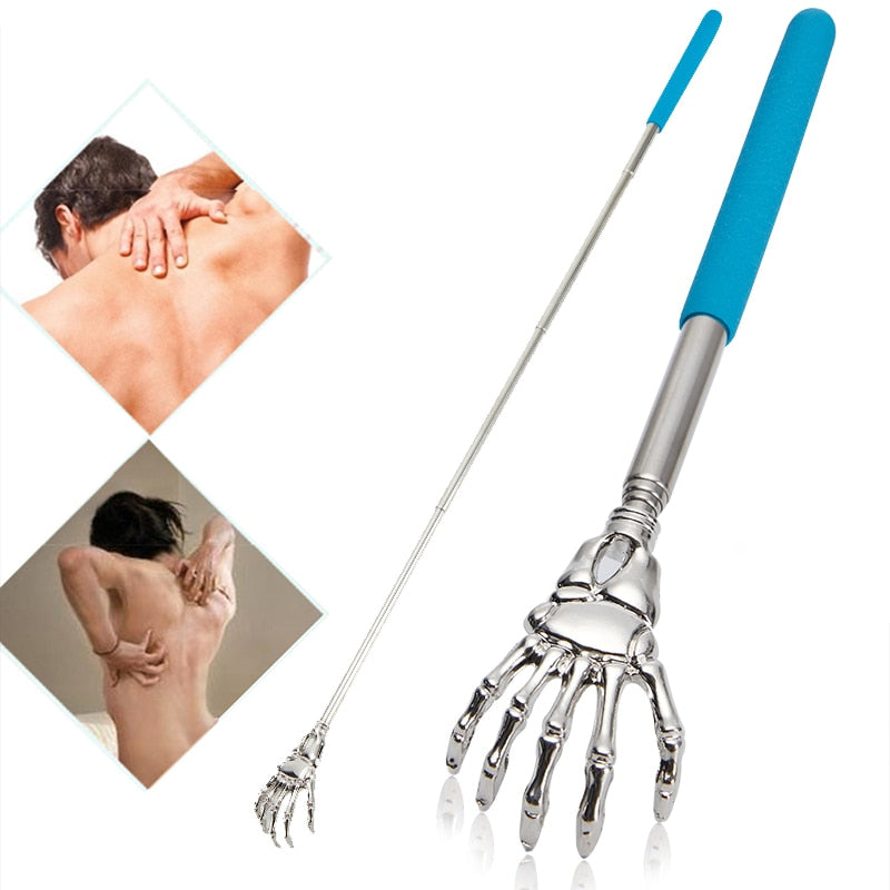 Telescopic Metal Back Scratcher with Silicone Grip by HitMyNeed