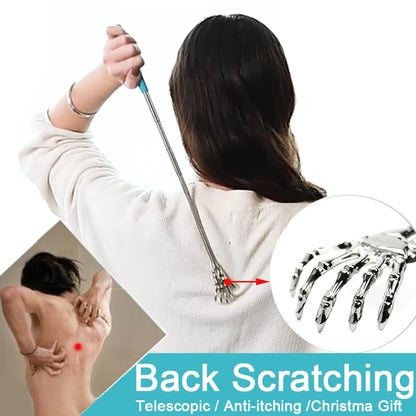 Telescopic Metal Back Scratcher with Silicone Grip by HitMyNeed