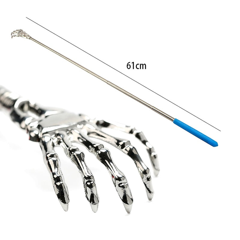 Telescopic Metal Back Scratcher with Silicone Grip by HitMyNeed