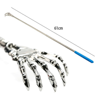 Telescopic Metal Back Scratcher with Silicone Grip by HitMyNeed