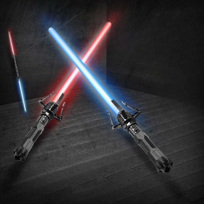 Telescopic RGB Light Saber 75cm 2-in-1 with Sound by HitMyNeed