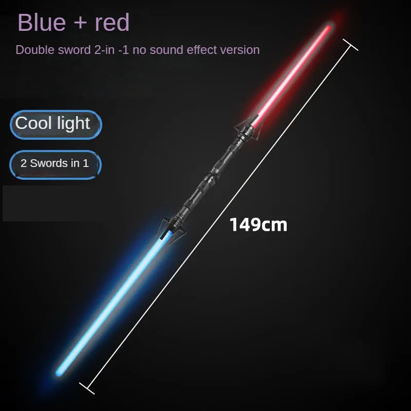 Telescopic RGB Light Saber 75cm 2-in-1 with Sound by HitMyNeed