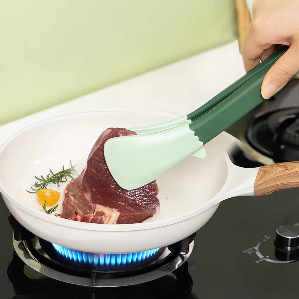 Telescopic Silicone Cooking Tongs with Lock by HitMyNeed