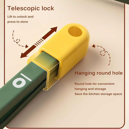 Telescopic Silicone Cooking Tongs with Lock by HitMyNeed