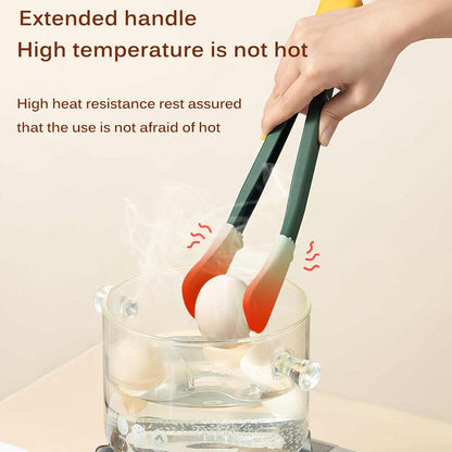 Telescopic Silicone Cooking Tongs with Lock by HitMyNeed