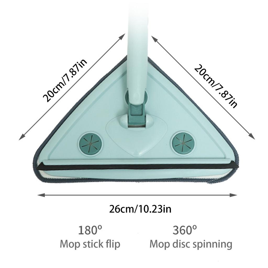 Telescopic Triangle Cleaning Mop with 360° Head by HitMyNeed
