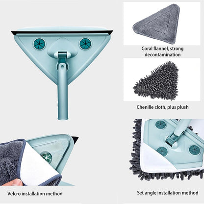 Telescopic Triangle Cleaning Mop with 360° Head by HitMyNeed