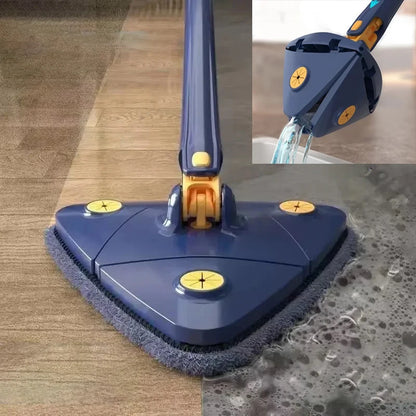 Telescopic Triangle Mop 360° Rotating Wet & Dry Cleaner by HitMyNeed