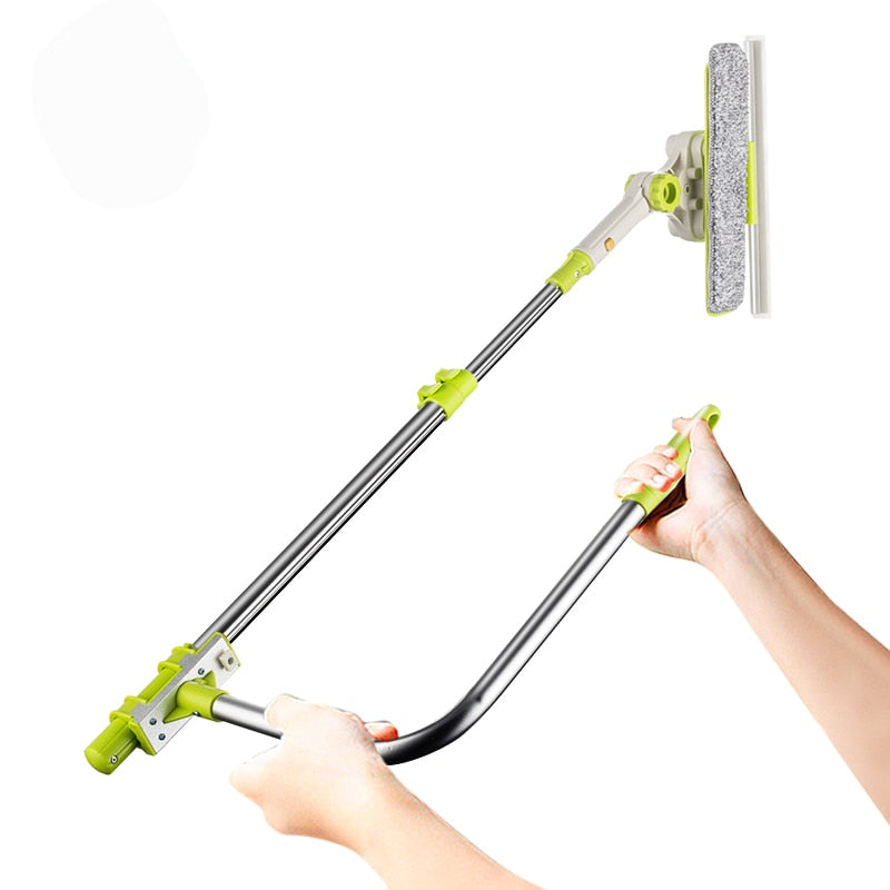 Telescopic U-Shaped Window Cleaner with Scraper by HitMyNeed